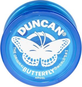 Duncan Toys Butterfly Yo-Yo, Beginner Yo-Yo with String, Steel Axle and Plastic Body, Colors May Vary