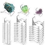 Merkaunis 36 PCS Mineral Stands Rock Holder Acrylic Display stand for Small Items