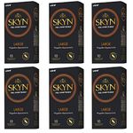 SKYN® Large (XL/King Size) Non-Latex Condoms, Pack of 10 x 6