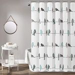 Lush Decor Rowley Birds Shower Curt