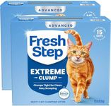 Fresh Step Advanced Extreme Multi Cat Clumping Litter with Febreze Freshness, Low Dust, Odor Control with Ammonia Block Tech, Compatible in Automatic Litter Boxes, 37 lbs. (2 x 18.5 lb)