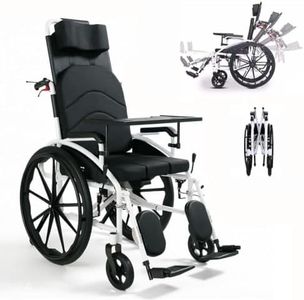 Full Reclining Folding Transport Wheelchairs for Adults