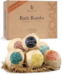 Bath Bombs Gift Set, USA Made with Organic & Natural Ingredients, Christmas Stocking Stuffers for Women & Men, Relaxing Spa Gifts, Wife Stocking Stuffers