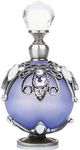 YUFENG Restoring Ancient Ways Hollow-Out Rattan Flower Perfume Bottles Empty Refillable (Purple)