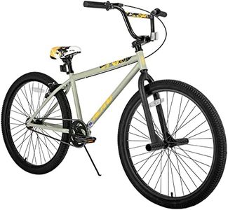 HH HILAND 24 26 inch BMX Bike for for Teen Bike and Adult Bikes, Beginner-Level BMX to Advanced Riders with 2 Pegs, Bicycles for Men and Women, Multiple Colors