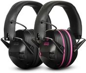 TradeSmart TacticalEdge NRR 24 Electronic Earmuffs – Active Shooting Ear Protection with 5x Amplification & Slim Design