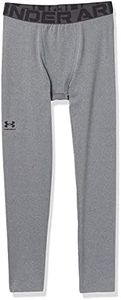 Under Armour boys Coldgear Armour Leggings Pants, Charcoal Light Heather (019 Black, X-Small