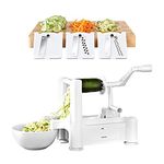 Anika Home Tri-Blade Spiralizer, White