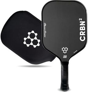 CRBN Pickleball - CRBN2 Paddle - Carbon Fiber Pickleball Paddle with Honeycomb Poly Core - Perfect Balance of Power & Control - 16mm, White