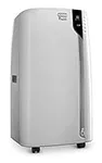 De'Longhi 14000 BTU Portable Air Conditioner, Dehumidifier & Fan + Cool Surround Remote w/Built-in Temperature Control Sensor & Quiet Mode, 700 sq ft, XLarge Room, Pinguino 8600 BTU (DOE), White