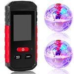 Ghost Hunting Equipment Kit, Emf Meter with 2 Motion Light up Cat Balls, Paranormal Equipment Emf Meter Detector Ghost Equipment Light up Cat Ball for Home Office Outdoor Ghost Hunting Motion Sensor