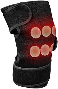 UTK Knee Heating Pad for Knee Pain, Far Infrared Heating Pads for Knee and Leg, 6 Jade Stones, 3 Heat Settings, Auto Shut Off, Heated Knee Brace Wrap for Women and Men