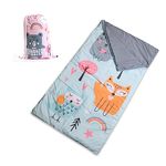 EXPRESSIONS Woodland Pink Kids Lightweight Indoor Slumber Bag/Sleeping Bag, Ultra-Soft & Cozy