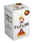 Cocous Natural Coconut Charcoal Incense Hookah Shisha Narguile Coal Coconut Shell Briquette Coals 1KG-72 Pieces 25mm Cubes