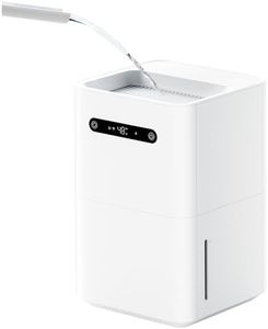 Smartmi Umidificatore 3 Umidificazione Evaporativa Senza Vapore 5L 350mL/h Display Intelligente e Controllo APP Umidificatore Per Bambini Ambienti Piante Bianco