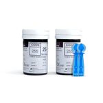 AGARO Blood Glucose Test Strips & Lancets, 50pcs each, Instant Blood Sugar Test at Home, Glucometer Machine, Blood Glucose Monitoring Device, Fast Blood Sugar Testing, Simple & Accurate, GLS-76.