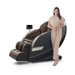 RoboticVibe 4D Massage Chair - RV3030: Wireless Charging, 28 Auto Wellness Programs, SL Track, Rotary Switch (Black)