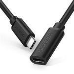 UGREEN USB C Extension Cable - USB 3.1 Gen 2 10Gbps USB C Extender 100W Fast Charging Male to Female Thunderbolt 3 Compatible for Nintendo Switch MacBook Pro iPad Pro Dell XPS Surface Go Hub 0.5M