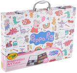 Crayola Peppa Pig Art & Craft Set for Kids 4PK Crayons Colour Set, Markers, Drawing Papers & Coloring Tools, DIY Craft & Activity Kit, Safe & Non-Toxic Portable Gift, Coloring Kit for Kids 3-12 Years