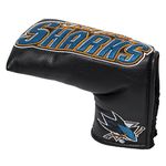 Team Golf NHL San Jose Sharks Club Vintage Blade Putter Headcover, Fits Scotty Cameron, Taylormade, Odyssey, Titleist, Ping, Callaway