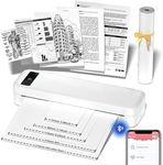 COLORWING M835 Portable Thermal Printer,A4 Thermal Printer,Wireless Inkless Mobile Printers for Home Use Office Travel Invoice Car,Bluetooth Printer Compatible with Phone & Laptop