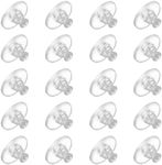 20pcs Earring Backs Rubber,Soft Clear Earring Backs for Studs,Hypoallergenic Earrings Backs Replacement Safety Back Stoppers