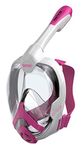 SEAC Unica Junior, Full Face Snorkeling Mask 6 Years + Hypoallergenic Silicone, Tested and Patented Unisex Kids, Unisex - Children, 1700013001132A, White/pink, 6+