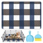 Large Guinea Pig Cage Liner with Cleaning Tool Set Hamster Pee Pad Bedding Washable &Air Dried Pee Pad, Absorbent Rabbit Cage Liner, for Small Animals Chinchillas Rabbits Bunny (31''x 47'')