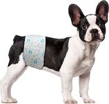 ScratchMe Disposable Male Dog Diaper, Super Absorbent and Leak-Proof Fit, Excitable Urination or Incontinence, 40 Count, Medium, White