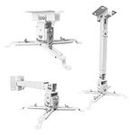 Tonalee Projector Mount Wall or Ceiling Projection Mount Bracket with Adjustable Height and Extendable Arms Mount for Home and Office Projector