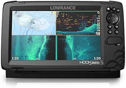 Lowrance HOOK Reveal 9 TripleShot - 9-inch Fish Finder w/Transducer and C-MAP US Inland Mapping Preloaded