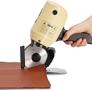 CGOLDENWALL Large Electric Rotary Fabric Cutter Cloth Cutter Cutting Machine Electric Rotary Scissors Industrial Grade for 1 inch Multi-Layer Cloth Fabric Leather Wool Rubber Curtain and Carpet 110V