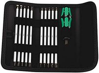 Wera 05002990001 Vario 88/1 Combination Blades Screwdriver Set in Pouch, 11-Piece with x 175 mm Blades, Black