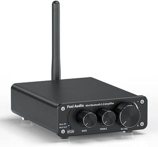 Fosi Audio BT10A Bluetooth 5.0 Amplificador de Audio Estéreo 2 Canales Clase D Mini Hi-Fi Integrado Amperio para Altavoces de Casa 50W x2 TPA3116