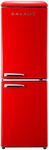 Galanz GLR74BRDR12 Retro Refrigerator with Bottom Mount Freezer Frost Free, Dual Door Fridge, Adjustable Electrical Thermostat Control, 7.4 Cu Ft, Red