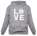 Tstars Volleyball Hoodies Gifts for Teen Girls Women Fans Team Players Love Sweatshirt Hoodie Medium Gray