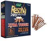 Resolva Tree Stump Killer Extra Strong Liquid 2 x 100ml Sachets | CHG 20 Pieces Copper Clout Roofing Nails 50mm | Tips Sheet | Bundle for Killing Tree Root Stump Removal DIY