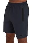 TCA Elite Tech Lightweight Mens Running Shorts Men Gym Shorts with Zip Pockets - Smoke Grey, XXXL