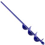 TCBWFY Auger Drill Bit for Planting,1.6x16.5inch Solid Core Shaft Garden Auger Spiral Drill Bit,Purple Planting Auger for Bulb Planting Bedding Plants,Hole Digger for Any Hex Drive Drill