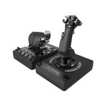 Logitech G X56 H.O.T.A.S Throttle and Joystick Flight Simulator Game Controller, 4 Spring Options, +189 Programmable Controls, RGB Lighting, 2X USB, PC Black