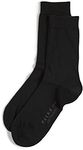 FALKE Women's Soft Merino Socks, Black, XS