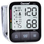 Berrcom Digital Wrist Blood Pressure Monitor for Home Use, Automatic BP Machine with Heart Rate Detection, LED Display, 2x120 Memory, Portable Case