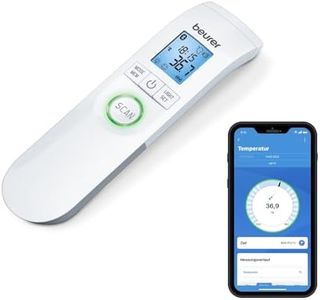 Beurer FT 95 Bluetooth®, Termómetro clínico de infrarrojos sin contacto con innovadora conexión a una app
