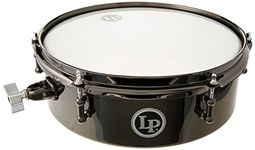 Latin Percussion LP812-BN 12 x 4-Inch Drum Set Timbales, Black Nickel