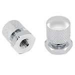 Harley Solo Seat Mounting Nuts for Harley Davidson Touring Softail, Harley Seat Mount Fastener Hardware (Pack of 2, Silver)