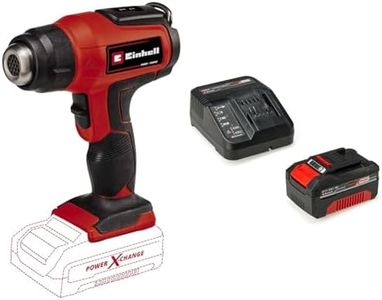 Einhell Power X-Change 18V Cordless Hot Air Gun with Battery and Charger - Battery Powered Heat Gun with Accessories for Paint Stripping, Vinyl, Crafts, Resin - TE-HA 18 Li Battery Heat Gun Cordless