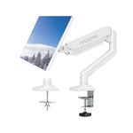 iVOOMi Power Arm White Monitor Stand for Desk with VESA Mount, Gas Spring and Adjustable Monitor arm with Grommet Mounting Base for 15-34'' 2-12 kgs Screens VESA Compliant Upto 100 x 100mm