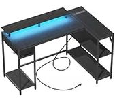 Eivanet L Shaped Gaming Desk with P