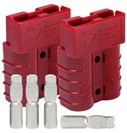 Anderson Power Products SB50 Connector Kit, 50 Amps, Red Housing, w/ 8 AWG Contact, 6331G1 (1 Pair)