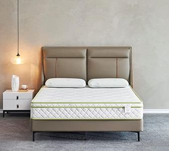 Twin Size Mattress - 8 Inch Cool Comfort Foam & Spring Hybrid Mattress with Breathable Organic Cotton Cover - Quilted Foam Soft Top - Rolled in a Box - Oliver & Smith